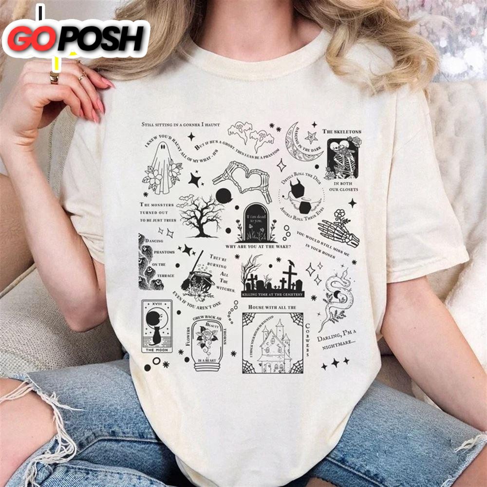 Taylor Swift Album Tracklist Halloween Inspired Vintage Shirt  For Fans