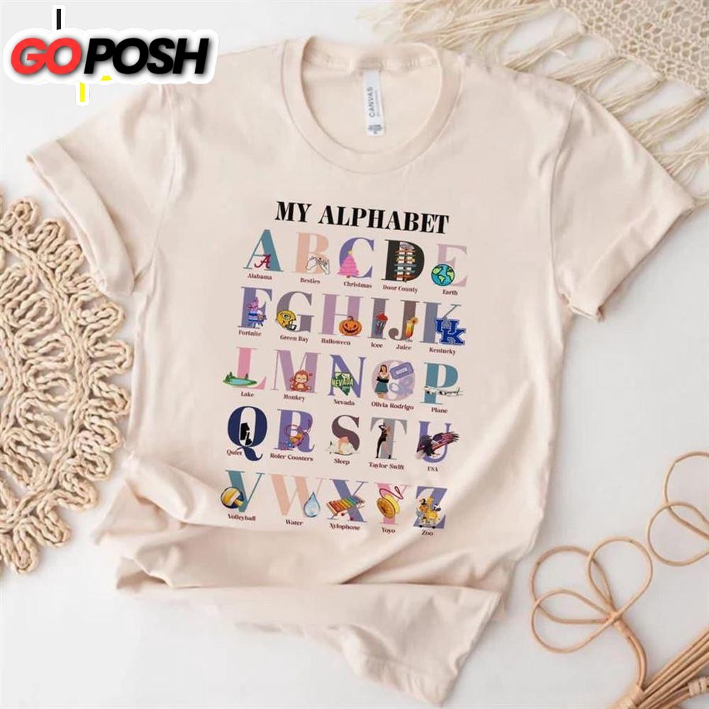 Taylor Swift Alphabet Customized – Kelsi Guenther Tee Shirt Gift For Fans