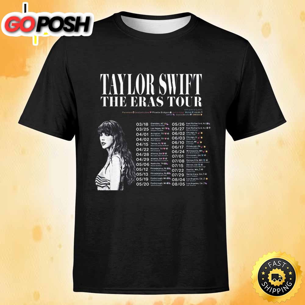 Taylor Swift Anuncia Concierto En Mexico Tour 2025 Black T-shirt