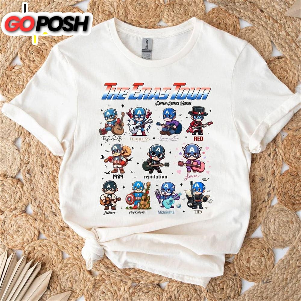 Taylor Swift Eras Tour – Captain America Version Tee Shirt Gift For Fans