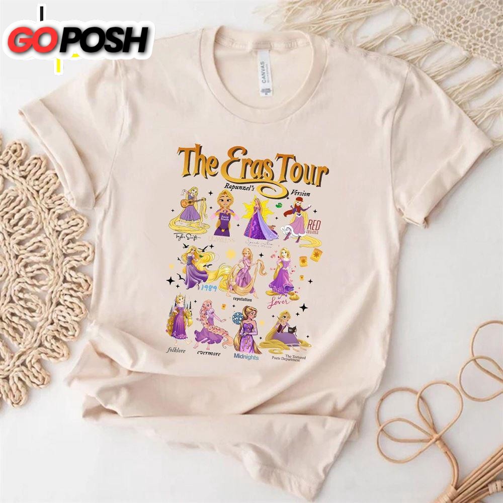 Taylor Swift Eras Tour Disney Princess – Rapunzel Version Ver 2 Tee Shirt Gift For Fans