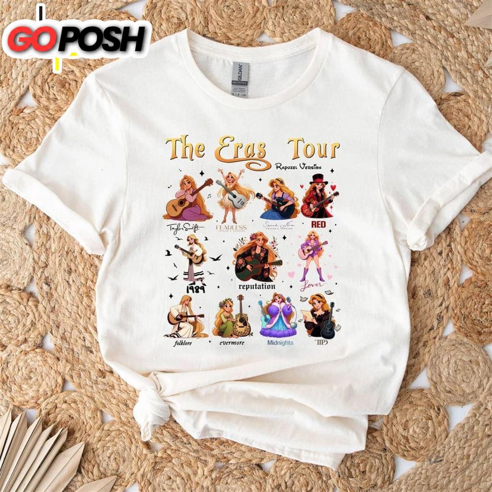 Taylor Swift Eras Tour – Rapunzel Guitar Version Tee Shirt Gift For Fans