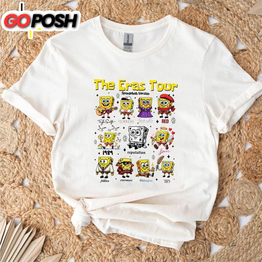 Taylor Swift Eras Tour – Spongebob Verion Tshirt Tee Shirt Gift For Fans