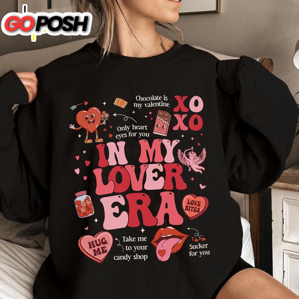 Taylor Swift In My Lover Era Tour Sweatshirt For Valentine’s Day
