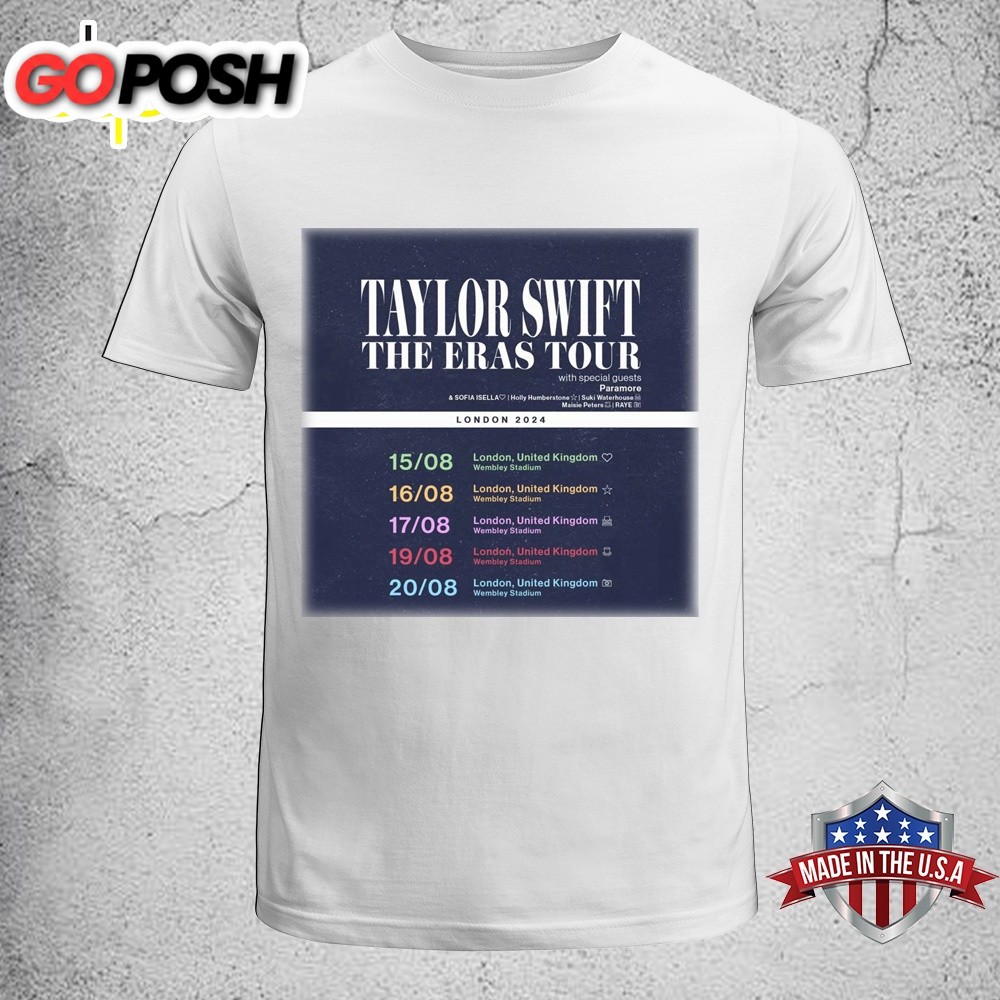 Taylor Swift London Eras Tour Dates ‘Love Their Music Unisex T-Shirt