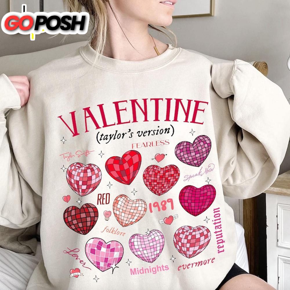 Taylor Swift Music In My Valentine Era Sweatshirt For Valentine’s Day