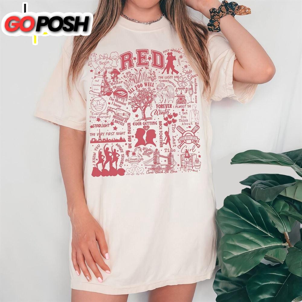 Taylor Swift Red Album Shirt  For Fans