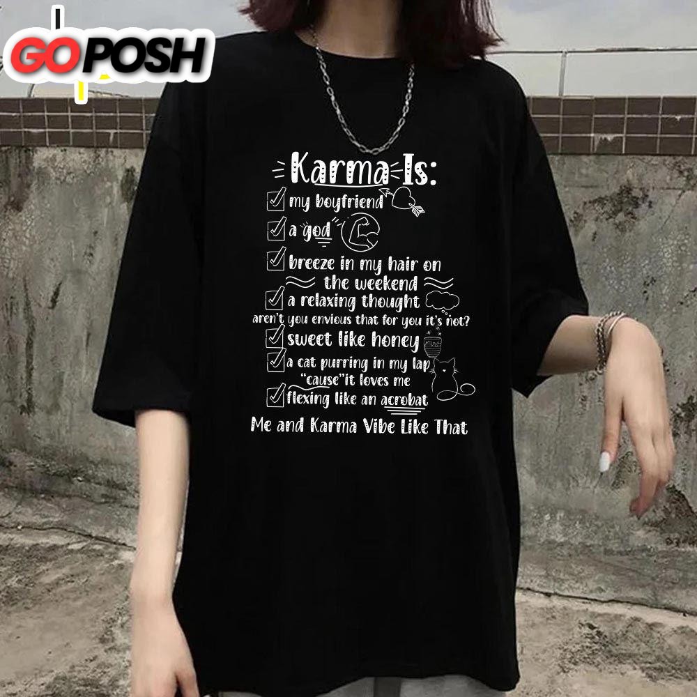Taylor Swift Shirt Karma Is My Boyfriend T-Shirt  For Fans