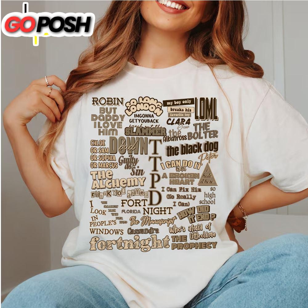Taylor TTPD Album Tracklist Shirt  For Fans