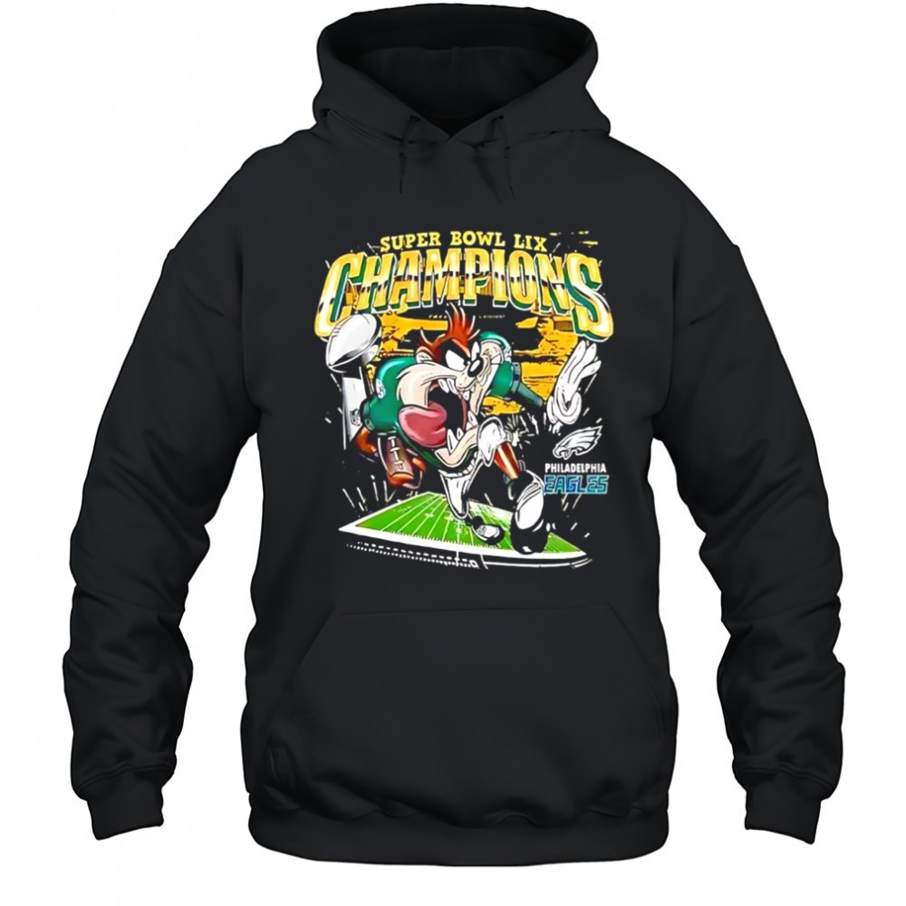 Taz x Philadelphia Eagles Super Bowl LIX Champions retro shirt