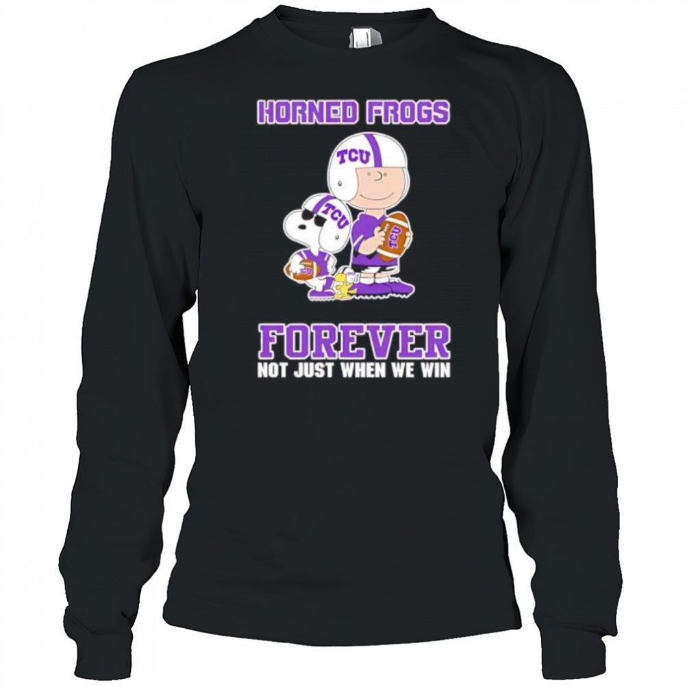 tcu-horned-frogs-charlie-brown-cartoon-forever-shirt-omlk16m0 TCU Horned Frogs Charlie Brown Cartoon Forever shirt