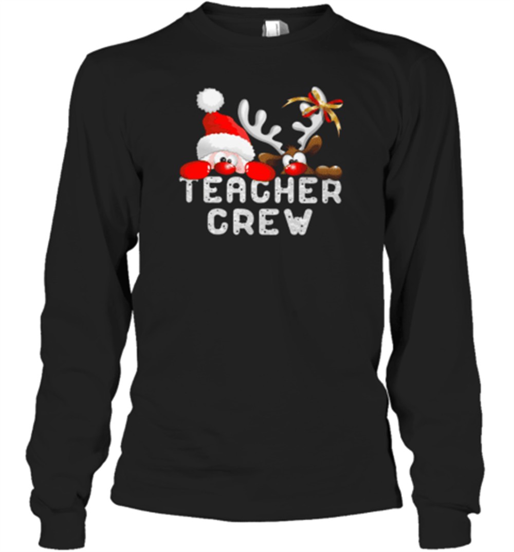 teacher-crew-christmas-santa-rrindeer-classic-t-shirt-kxc48mof Teacher Crew Christmas Santa Rrindeer Classic T-Shirt