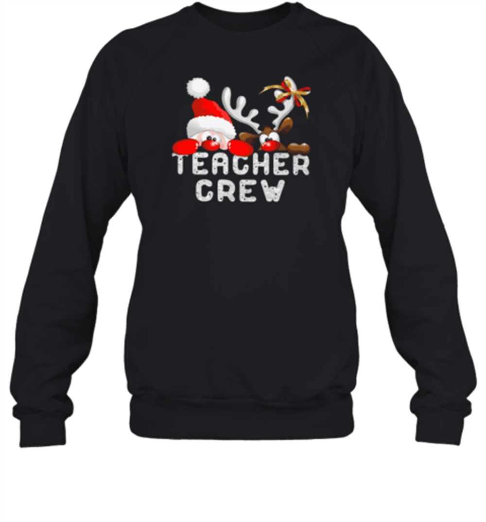 teacher-crew-christmas-santa-rrindeer-classic-t-shirt-kxc48mof Teacher Crew Christmas Santa Rrindeer Classic T-Shirt