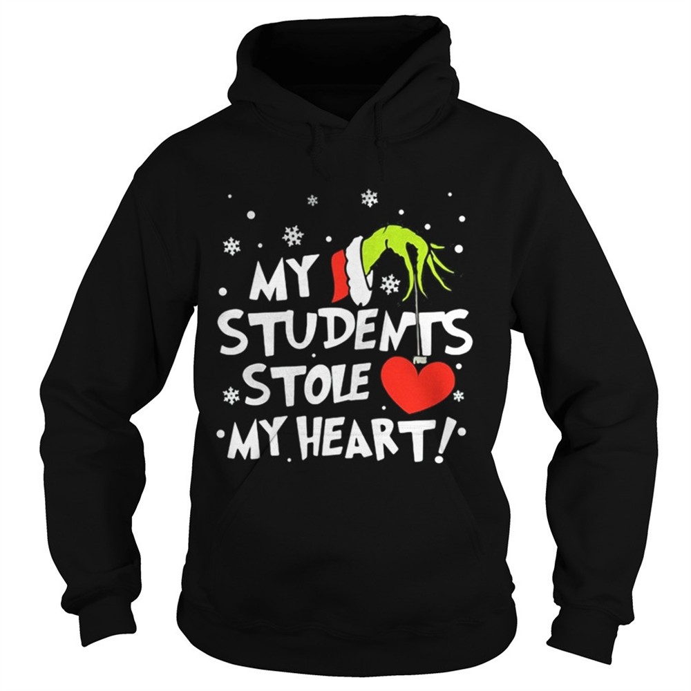 Teacher Grinch my students stole my heart tshirt
