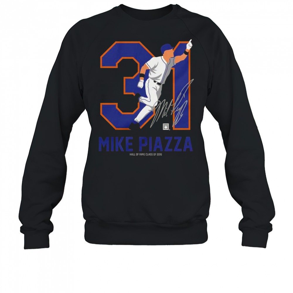teambrown-mike-piazza-baseball-hall-of-fame-member-signature-t-shirt-39zg0arv Teambrown Mike Piazza Baseball Hall Of Fame Member Signature T-Shirt