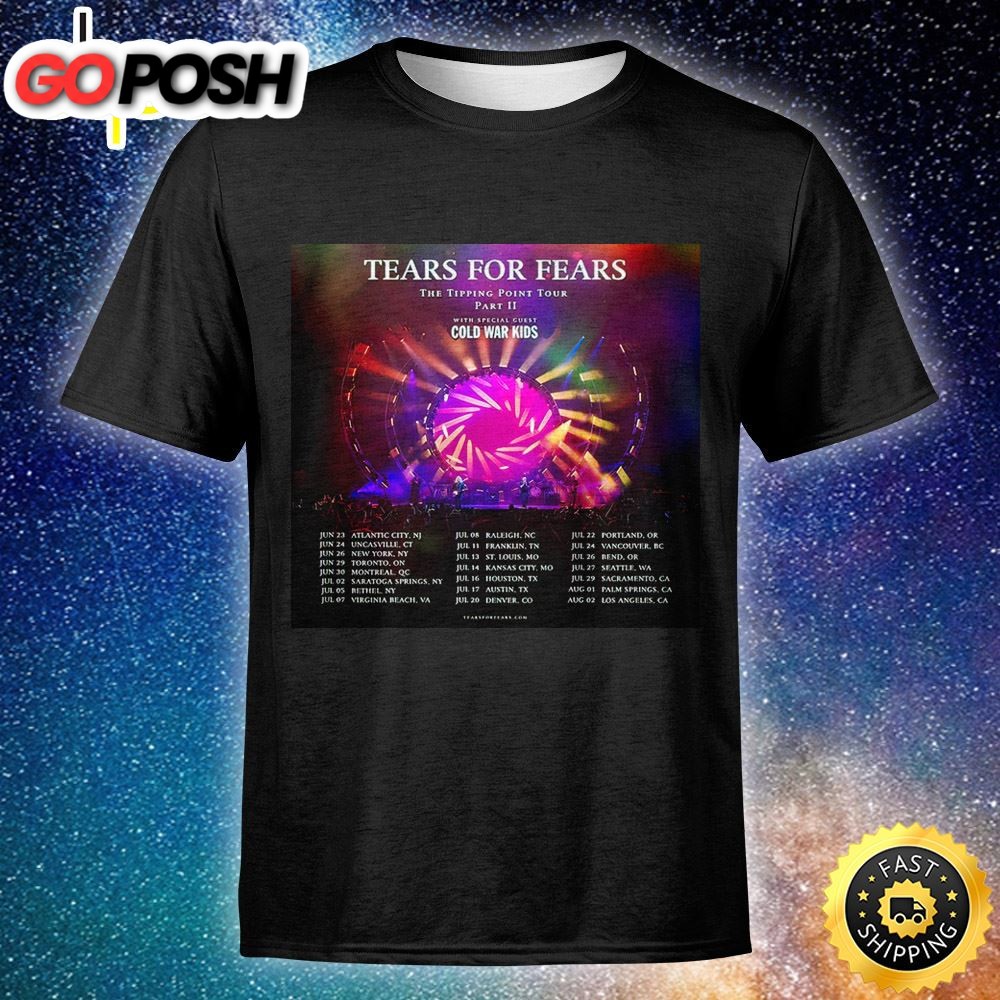 Tears For Fears Announces 2025 North American Unisex T-shirt