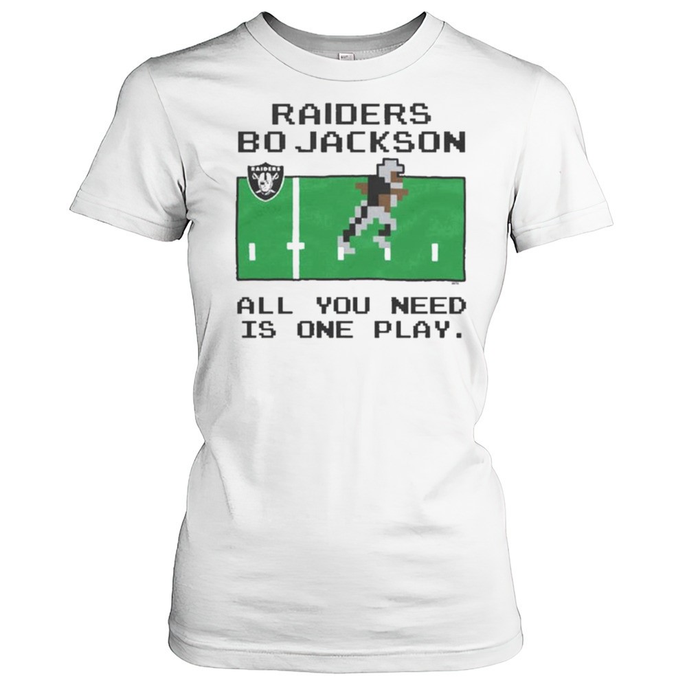 tecmo-bowl-las-vegas-raiders-bo-jackson-all-you-need-is-one-play-shirt-atrlufvt Tecmo Bowl Las Vegas Raiders Bo Jackson All You Need Is One Play Shirt