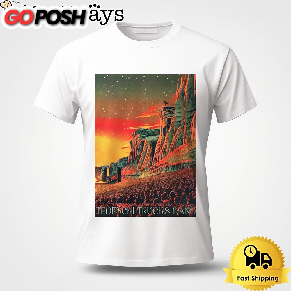 Tedeschi Trucks Band Live At The Red Rocks Amphitheatre On Jul 26-27 2024 Unisex T-Shirt