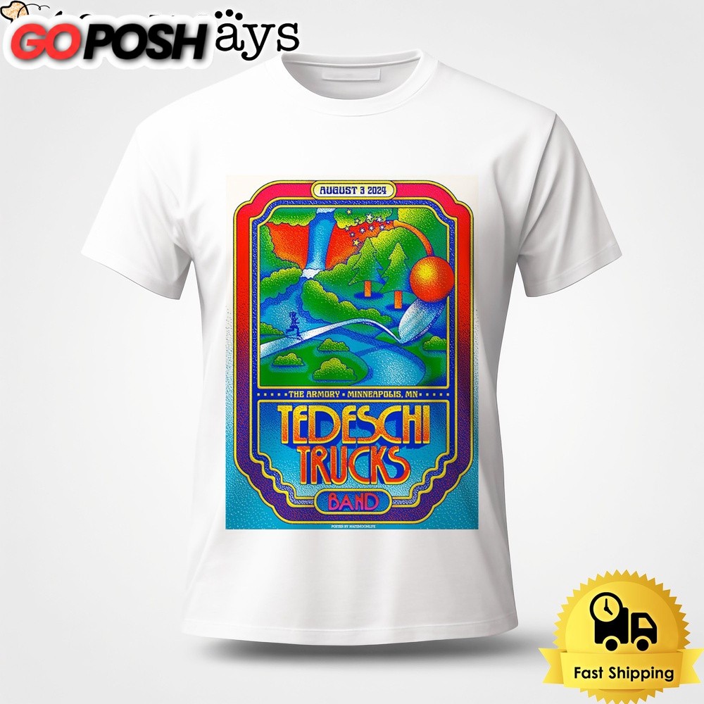 Tedeschi Trucks Band Live On August 3 2024 The Armory Minneapolis MN Unisex T-Shirt