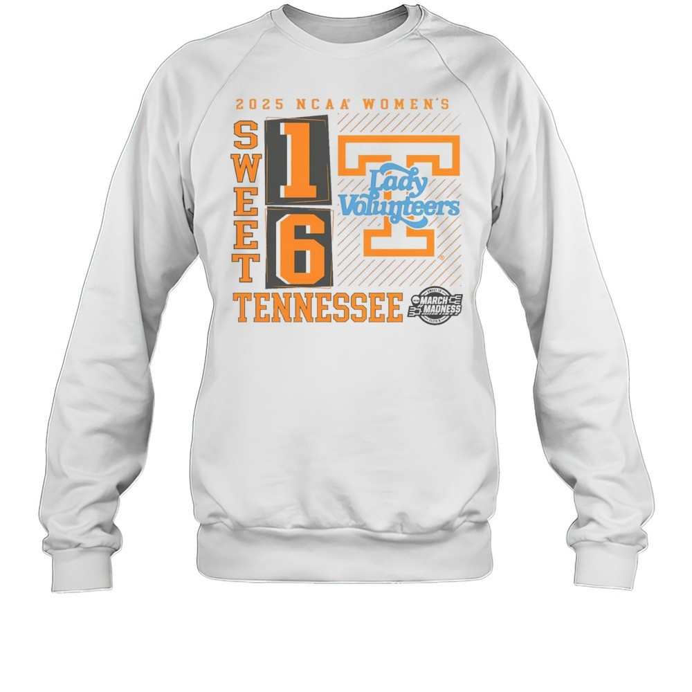 Tennessee Lady Volunteers 2025 NCAA Womens March Madness Sweet 16 Elite 8 No Look Pass Logos T-shirt
