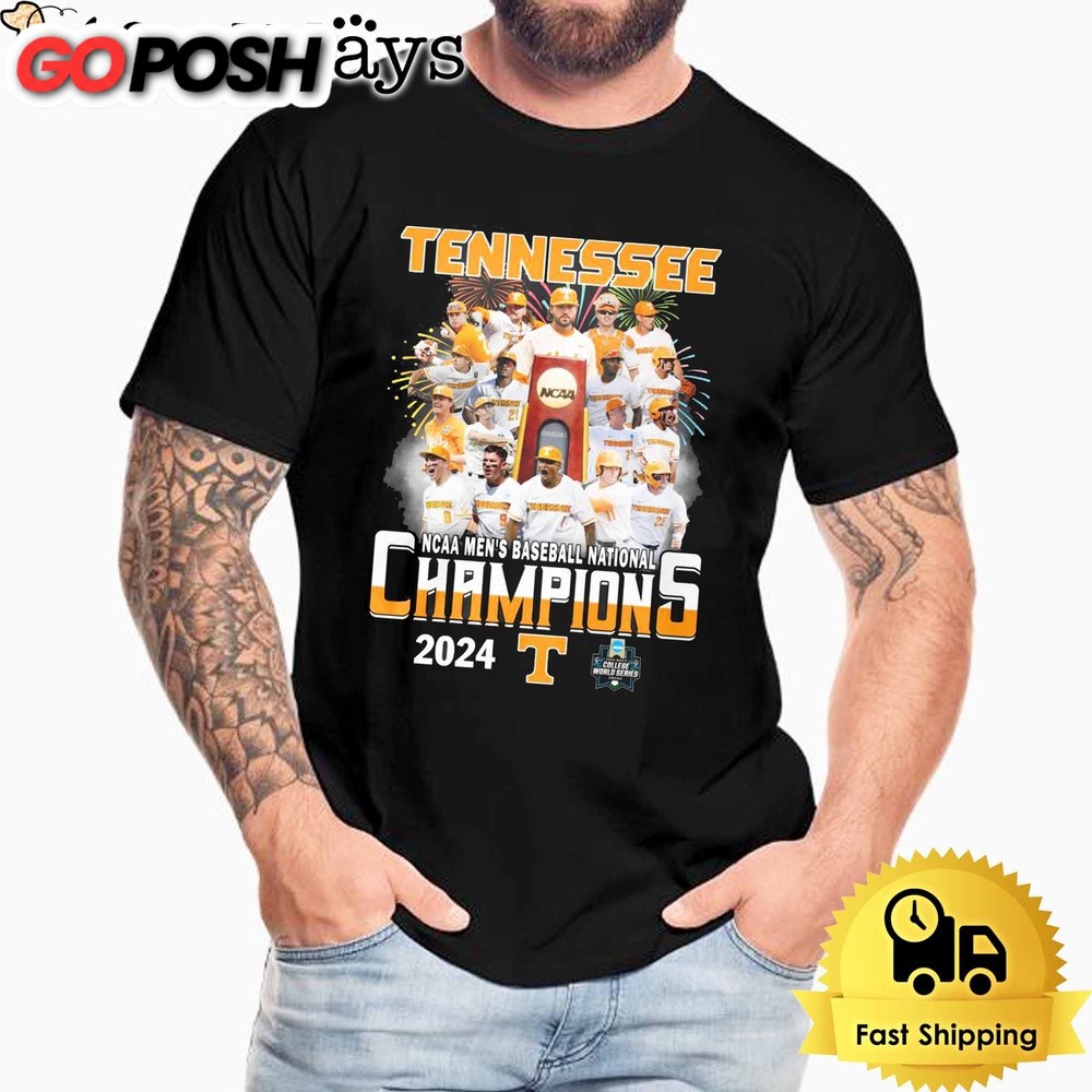 Tennessee NCAA Men’t Baseball National Champions 2024 T Shirt
