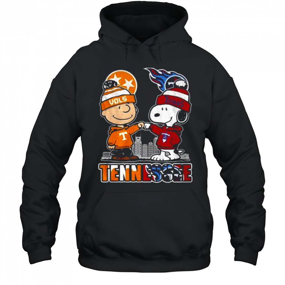 Tennessee Titans Tennessee Vols Snoopy and Charlie Brown shirt