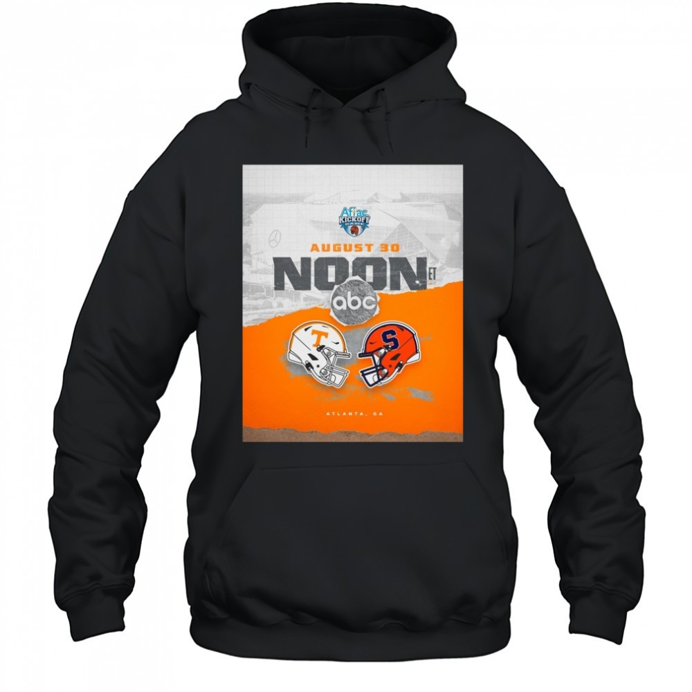 Tennessee Vols Vs Syracuse Orange Aflac Kickoff Game August 30 2025 Noon Atlanta GA Poster t-shirt