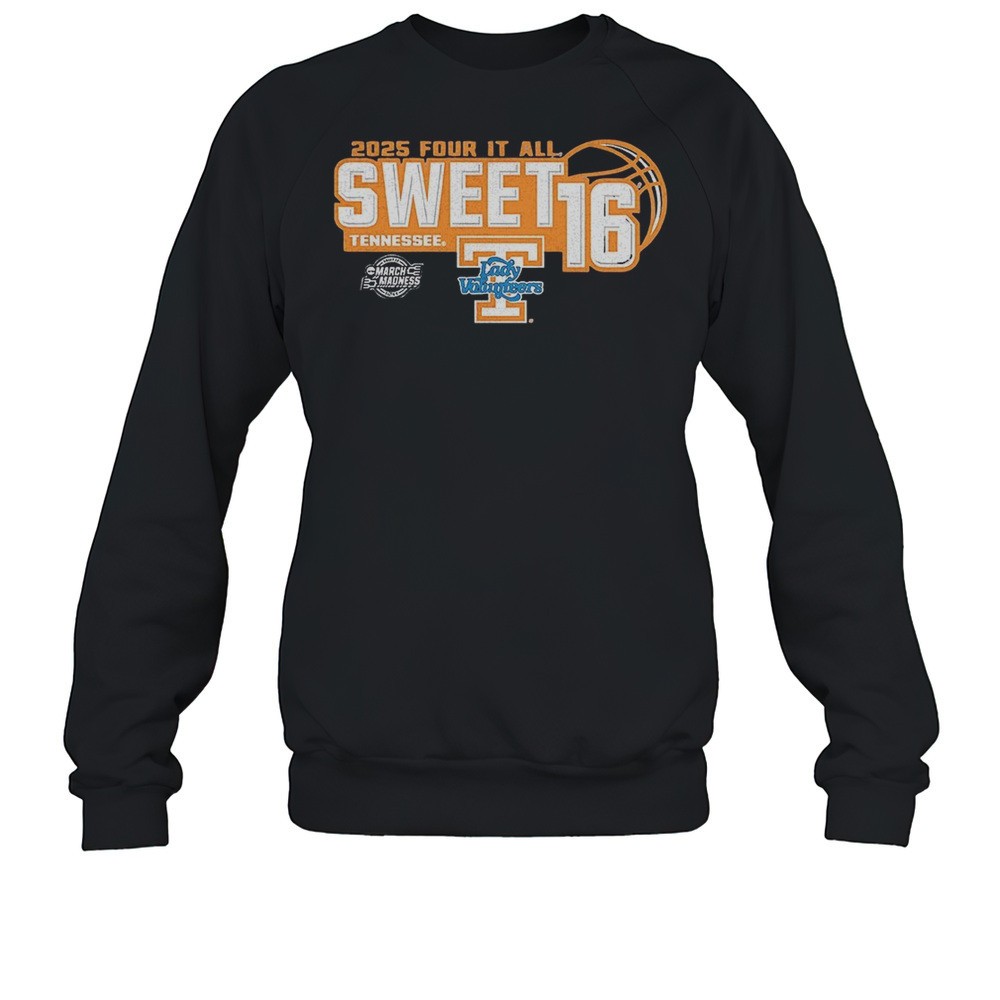 Tennessee Volunteers 2025 Four It All Sweet 16 Lady Volunteers Shirt