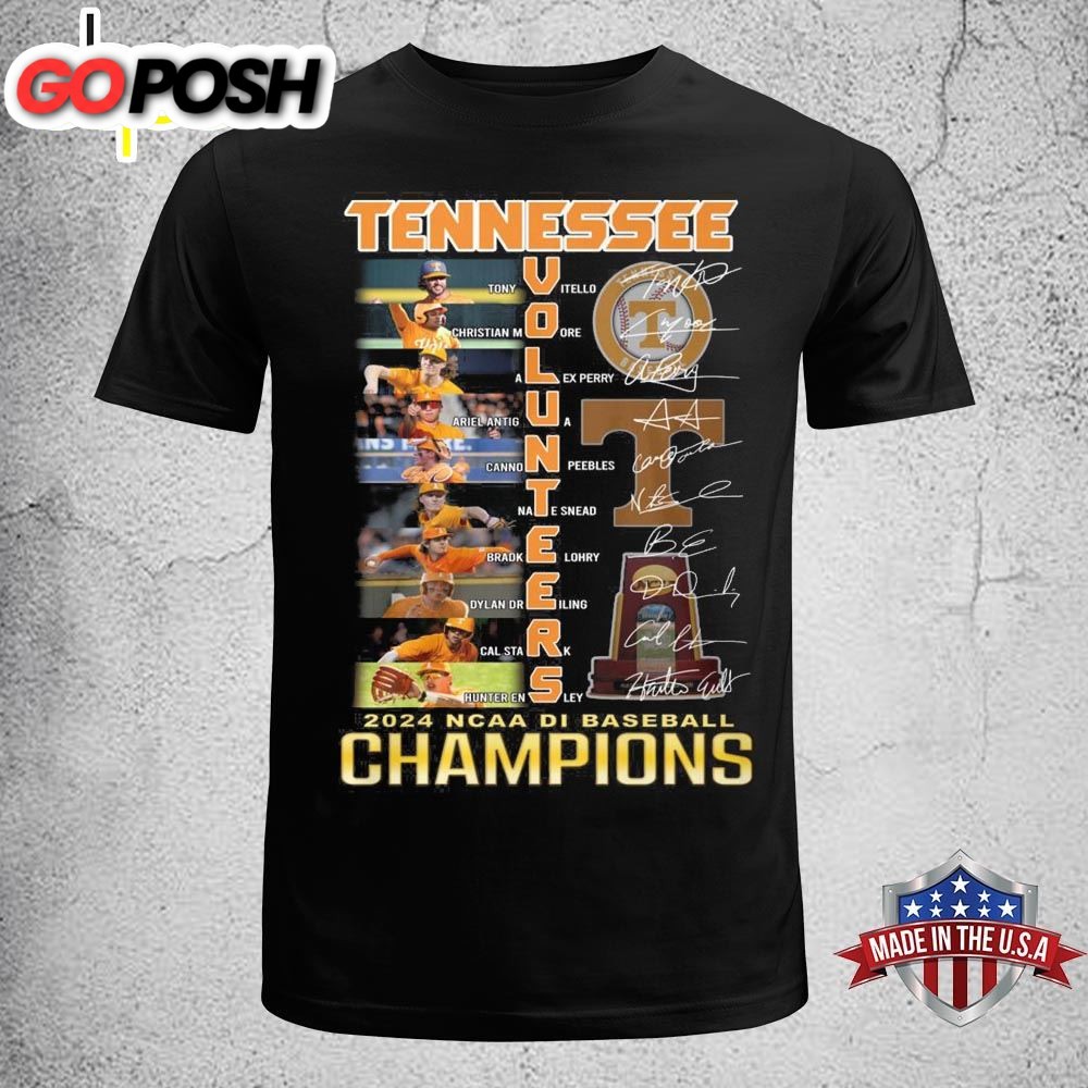 Tennessee Volunteers City Skyline 2025 NCAA DI Baseball Champions T-shirt