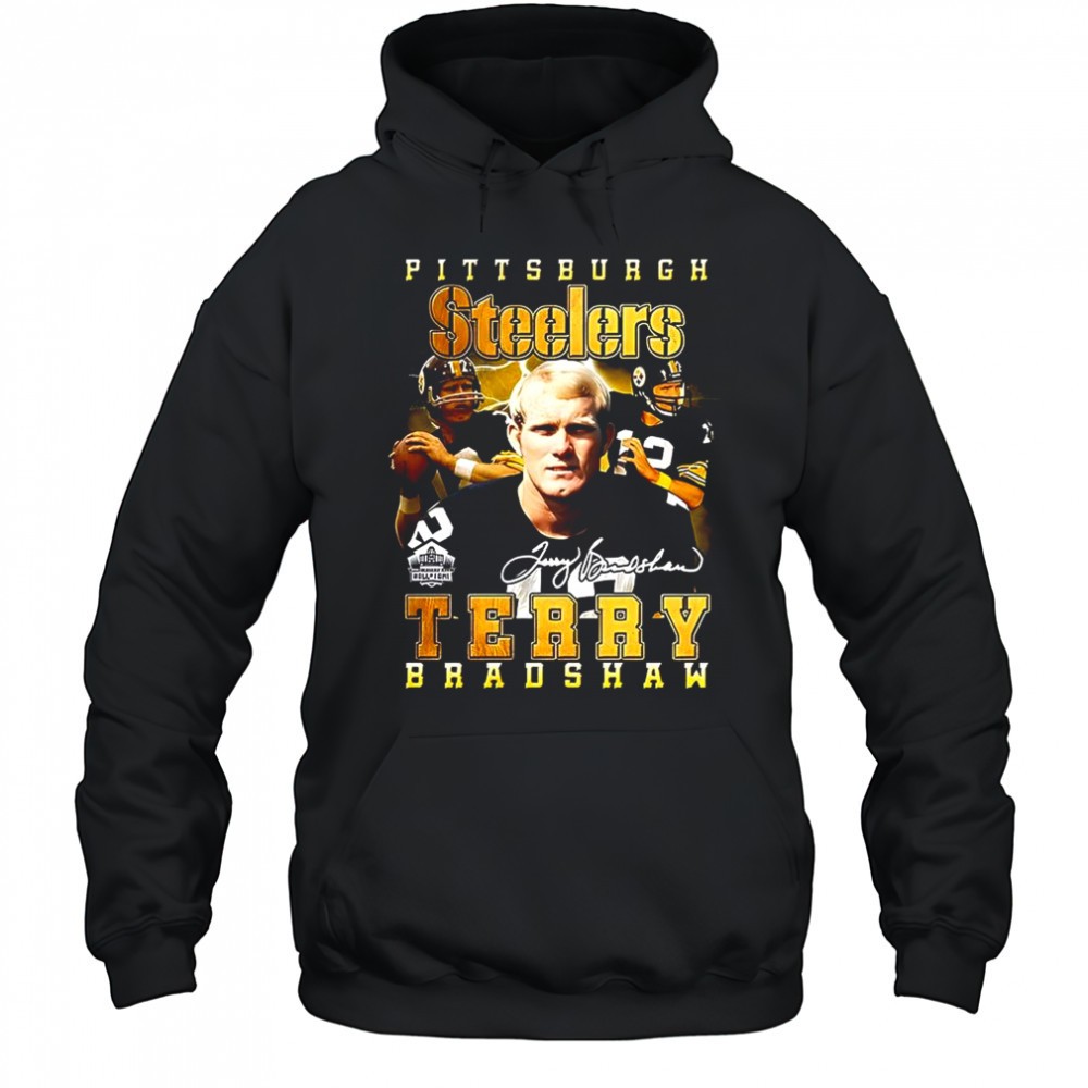 Terry Bradshaw Pittsburgh Steelers football signature shirt