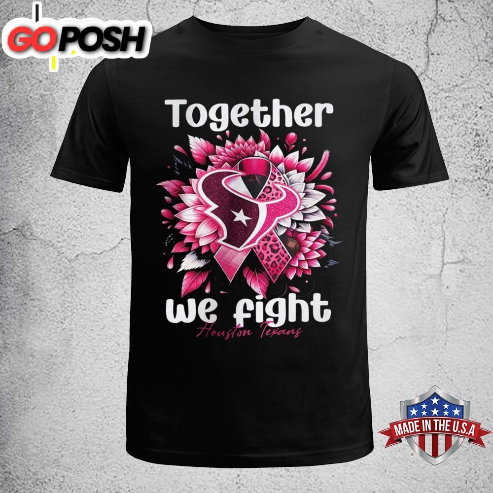 Texans NFL Football Breast Cancer Awareness Unisex T-Shirt
