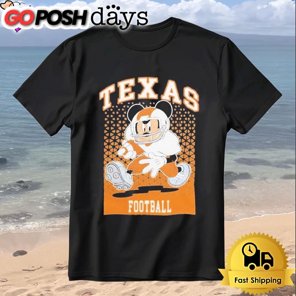Texas Football Quarterback Mickey Mouse T-Shirt