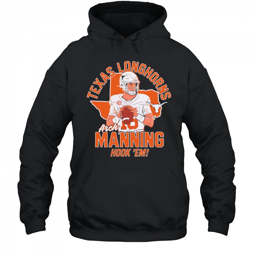 Texas Longhorns Arch Manning Hook ‘Em cartoon shirt