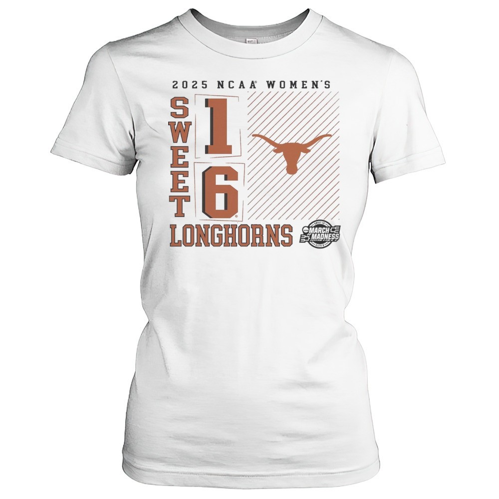 texas-longhorns-ncaa-womens-basketball-tournament-march-madness-sweet-16-elite-8-wu6381z0 Texas Longhorns NCAA Womens Basketball Tournament March Madness Sweet 16 Elite 8 No Look Pass 2025 T-shirt