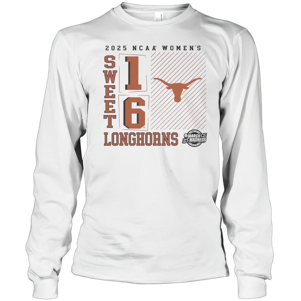 texas-longhorns-ncaa-womens-basketball-tournament-march-madness-sweet-16-elite-8-wu6381z0 Texas Longhorns NCAA Womens Basketball Tournament March Madness Sweet 16 Elite 8 No Look Pass 2025 T-shirt