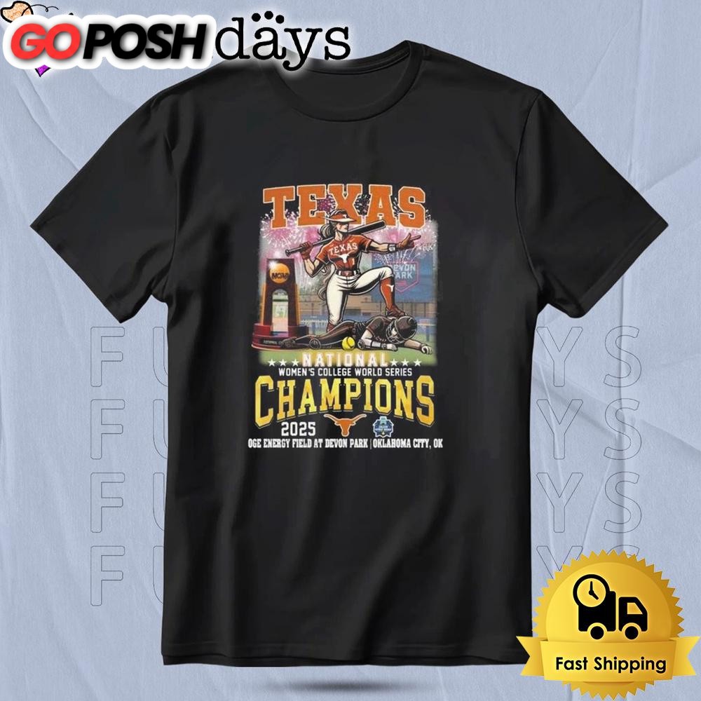 Texas Longhorns Women College World Series 2025 Champions T Shirt