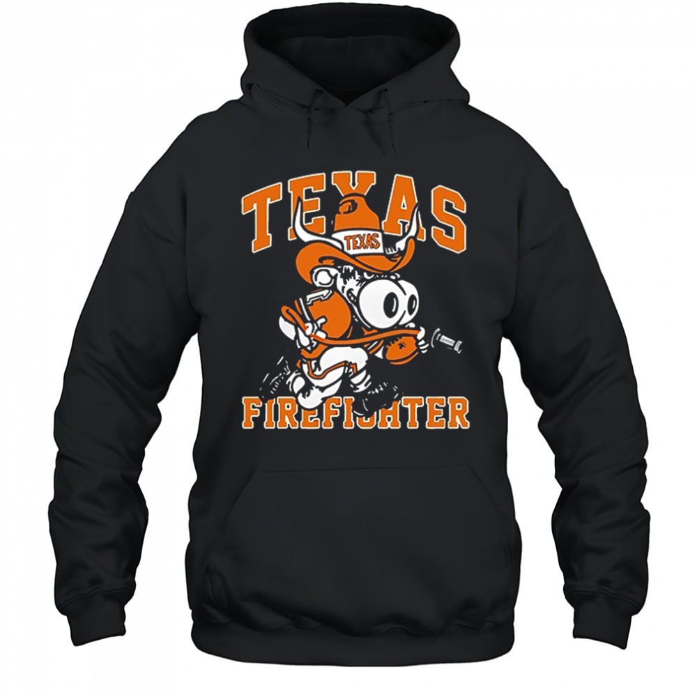 Texas Longhorns x Firefighter Appreciation day mascot logo shirt