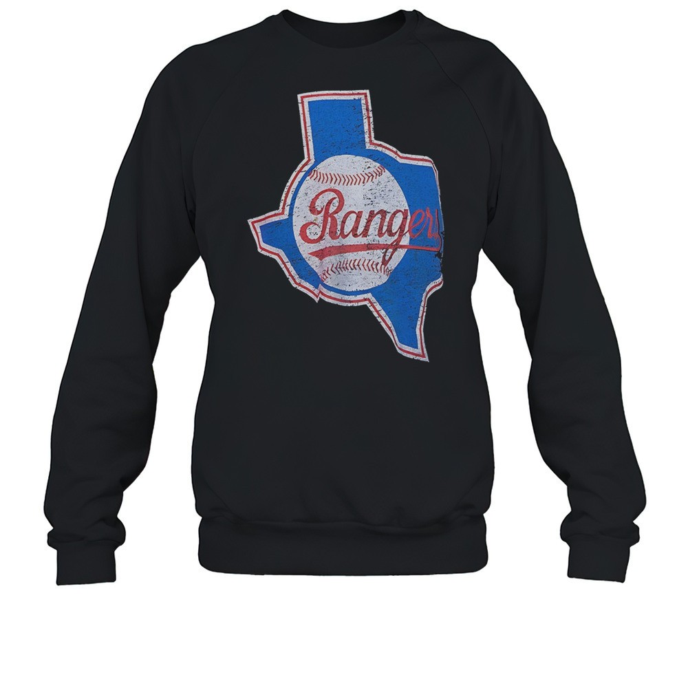 Texas Ranger Baseball Map Shirt