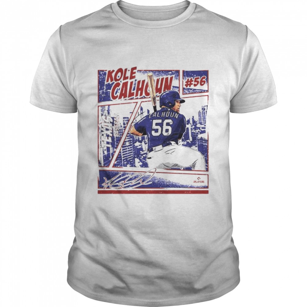 texas-rangers-kole-calhoun-texas-comic-signature-shirt-ahc3jfqn Texas Rangers Kole Calhoun texas comic signature shirt