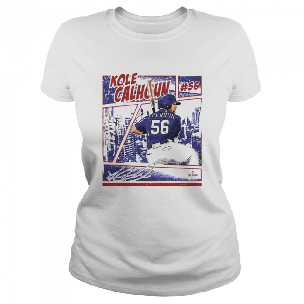 texas-rangers-kole-calhoun-texas-comic-signature-shirt-ahc3jfqn Texas Rangers Kole Calhoun texas comic signature shirt
