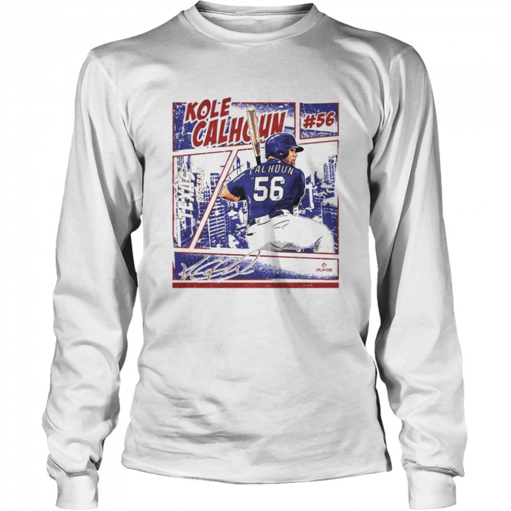 texas-rangers-kole-calhoun-texas-comic-signature-shirt-ahc3jfqn Texas Rangers Kole Calhoun texas comic signature shirt