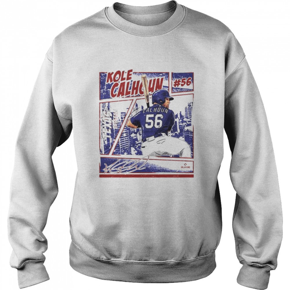 texas-rangers-kole-calhoun-texas-comic-signature-shirt-ahc3jfqn Texas Rangers Kole Calhoun texas comic signature shirt