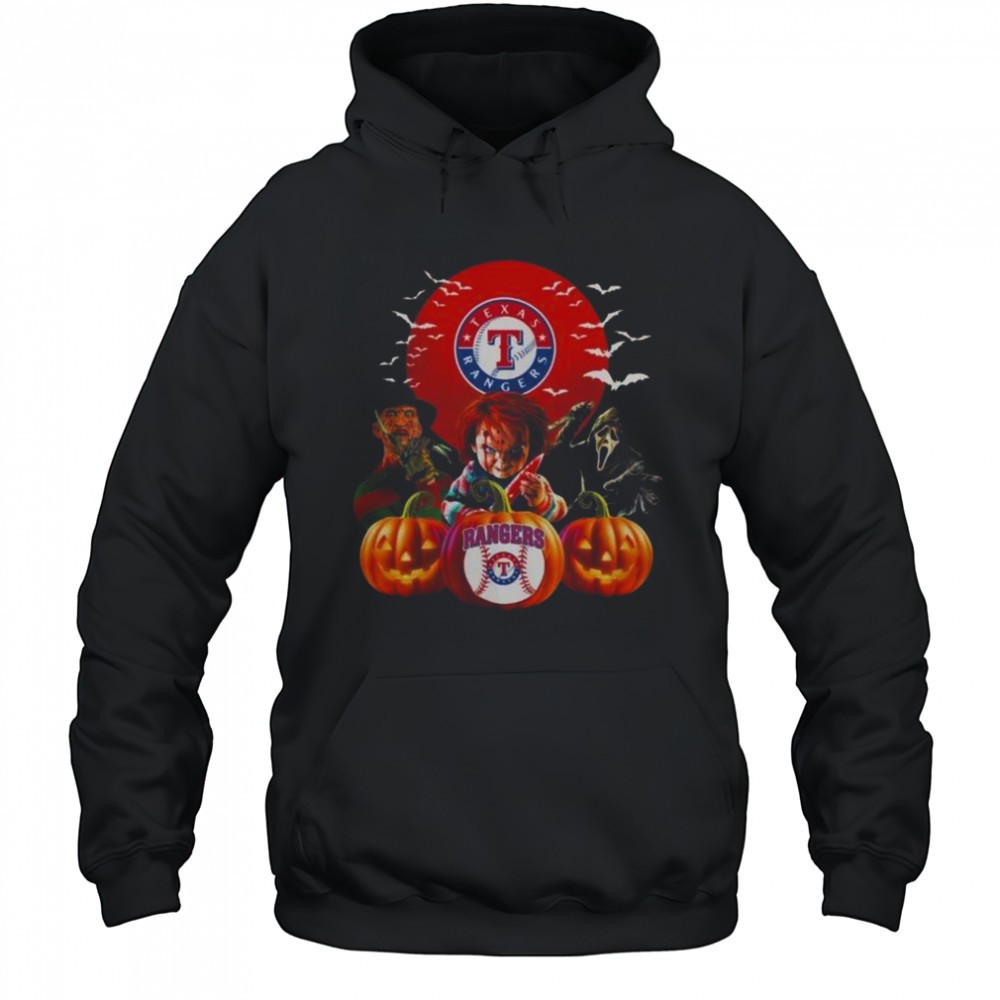 Texas Rangers MLB Horror Movie Halloween T-Shirt
