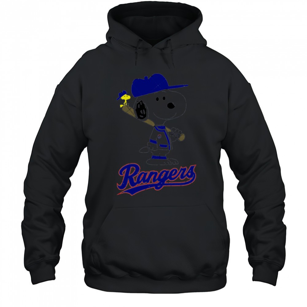 Texas Rangers Snoopy Baseball funny cartoon shirt