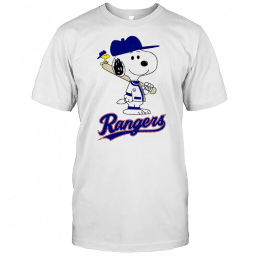 Texas Rangers Snoopy Baseball funny cartoon shirt