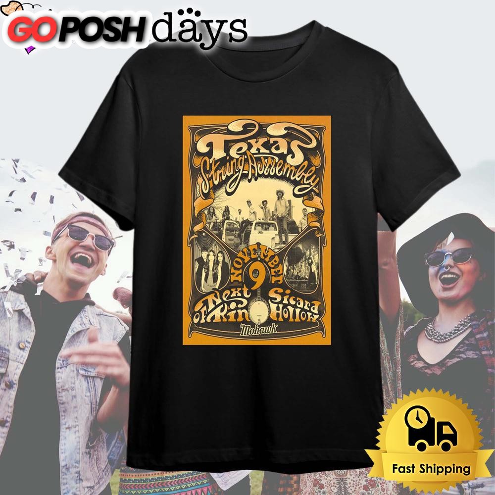 Texas String Assembly Tour At Spiderhouse Ballroom Austin, TX Nov 9 2024 T Shirt