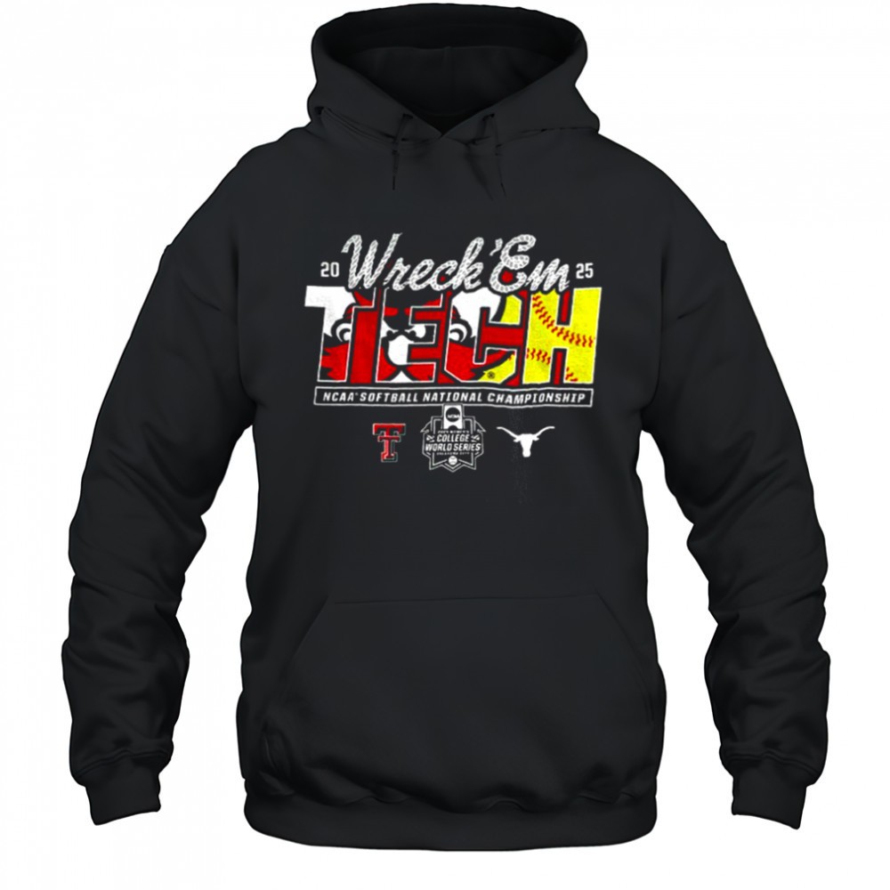 Texas Tech 2025 Softball College World Series Championship Final Wreck ‘Em Game Day shirt
