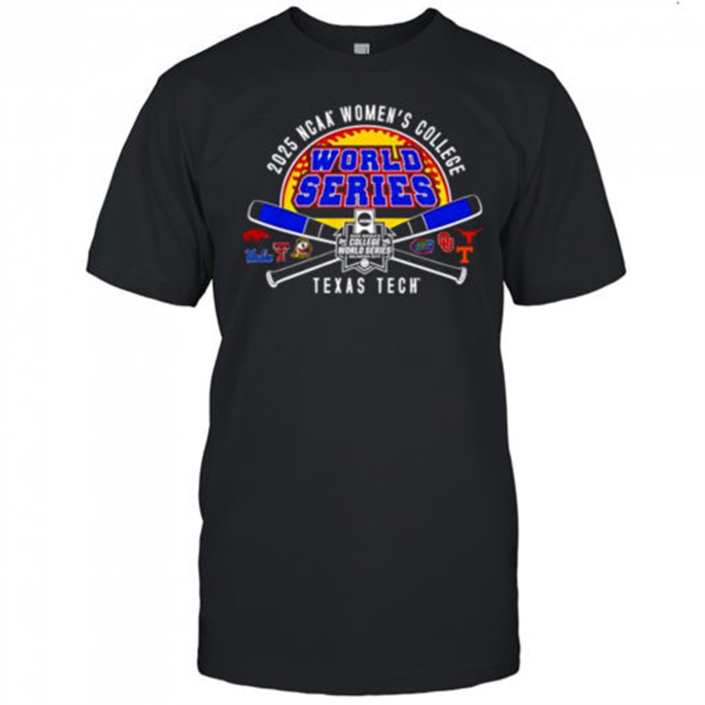 texas-tech-2025-softball-college-world-series-cross-bats-t-shirt-99tv8doc Texas Tech 2025 Softball College World Series Cross Bats T-Shirt