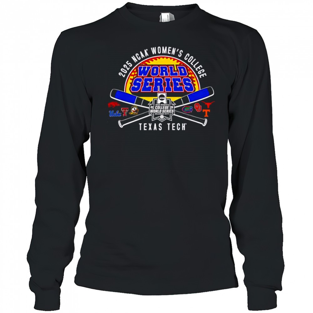 texas-tech-2025-softball-college-world-series-cross-bats-t-shirt-99tv8doc Texas Tech 2025 Softball College World Series Cross Bats T-Shirt