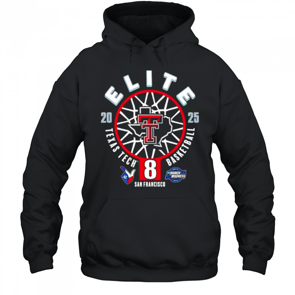 Texas Tech Basketball 2025 Elite 8 One Away shirt